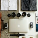 Outsourcing Essentials. - Brown Leather Bag, Clothes, and Macbook