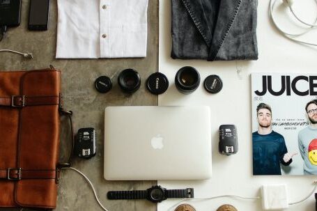Outsourcing Essentials. - Brown Leather Bag, Clothes, and Macbook